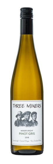 Three Miners 'Miner’s Right' Central Otago Pinot Gris 2018 - Pinot Gris - Black Market