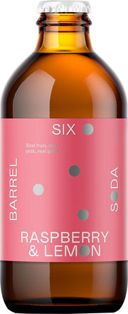 Six Barrel Soda Co. Raspberry & Lemon (330ml) - Soda - Black Market