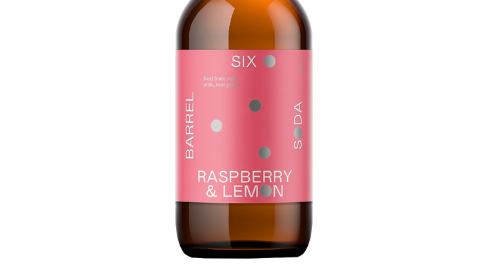 Six Barrel Soda Co. Raspberry & Lemon (330ml) - Soda - Black Market