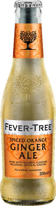 Fever Tree Premium Spiced Orange Ginger Ale 24 x 200ml - Ginger Ale - Black Market