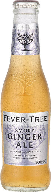 Fever Tree Premium Smoky Ginger Ale 24 x 200ml - Soda - Black Market