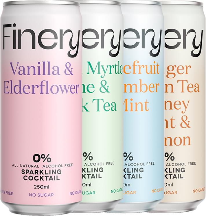 The Ultimate Finery 0% Sparkling Cocktail Collection (250ml) - - Black Market
