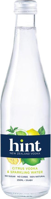 Hint New Zealand Vodka Citrus & Sparkling Water (250ml) - Pre-Mixed - Black Market