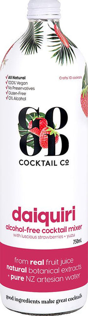 Good Cocktail Co Strawberry Daiquiri Alcohol Free Cocktail Mixer (750ml) - Cocktail - Black Market