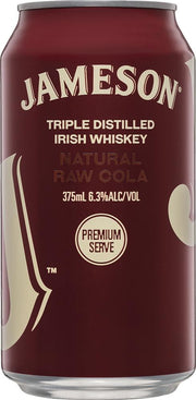 Jameson Natural Raw Cola (375ml) (6x4pk) - Whisky - Black Market