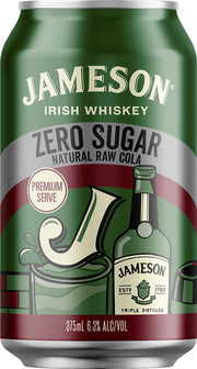 Jameson Zero Sugar Natural Raw Cola (375ml) (6x4pk) - Whisky - Black Market