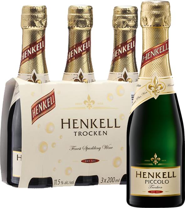 Henkell Trocken Dry Sec NV Piccolo 200ml (Germany) (8x3pk) - Brut - Black Market