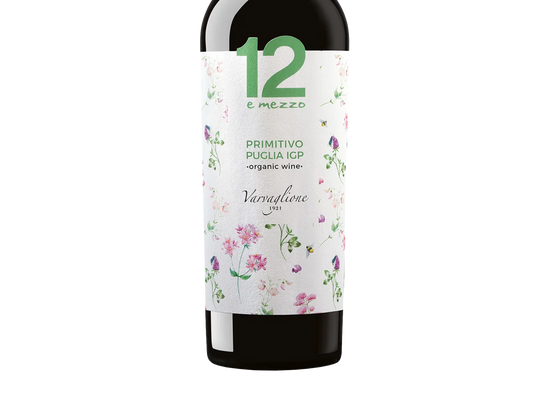 Varvaglione 12 E Mezzo Puglia Organic Primitivo 2020 (Italy) - Primitivo - Black Market