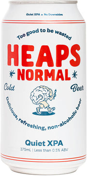 Heaps Normal Quiet XPA Non-Alcoholic Beer (375ml) (6x4pk) - Beer - Black Market