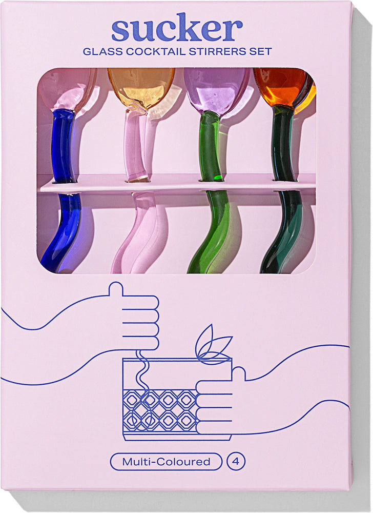 Sucker Glass Cocktail Stirrer Set - Accessories - Black Market