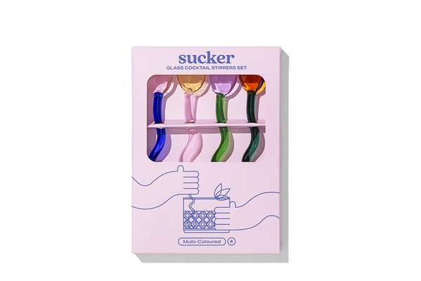 Sucker Glass Cocktail Stirrer Set - Accessories - Black Market