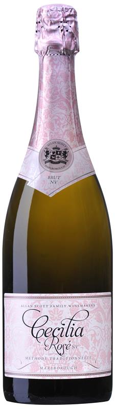 Allan Scott Cecilia Marlborough Sparkling Methode Traditionnelle Rosé NV - Rosé - Black Market