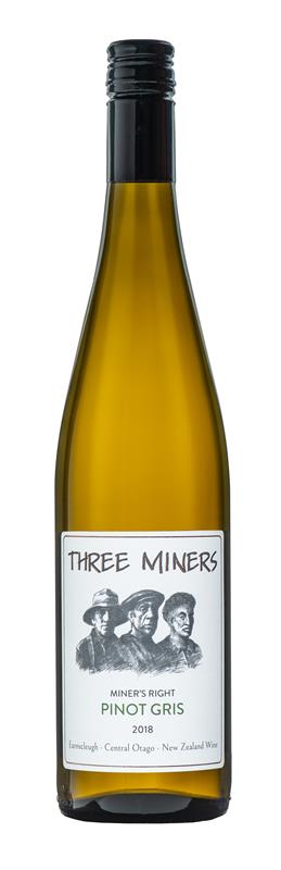 Three Miners 'Miner’s Right' Central Otago Pinot Gris 2018 - Pinot Gris - Black Market