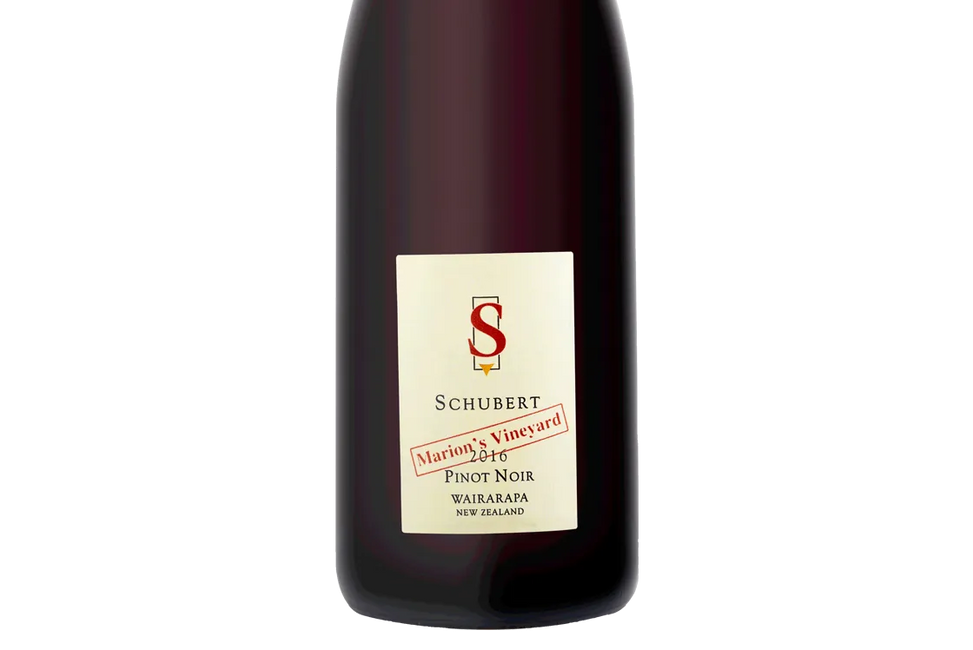 Schubert Marion's Vineyard Wairarapa Pinot Noir 2016 - Pinot Noir - Black Market