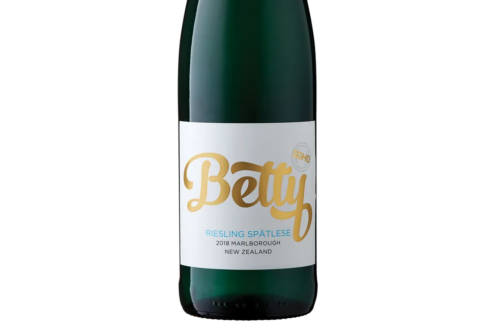 Soho Betty Lower Alcohol Marlborough Riesling Spatlese 2018 - Riesling - Black Market