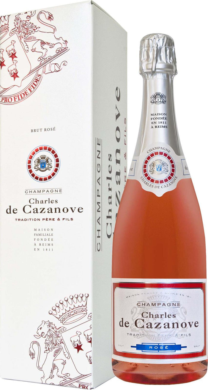 Charles de Cazanove Brut Rosé Tradition Gift Box NV (France) - Rosé - Black Market