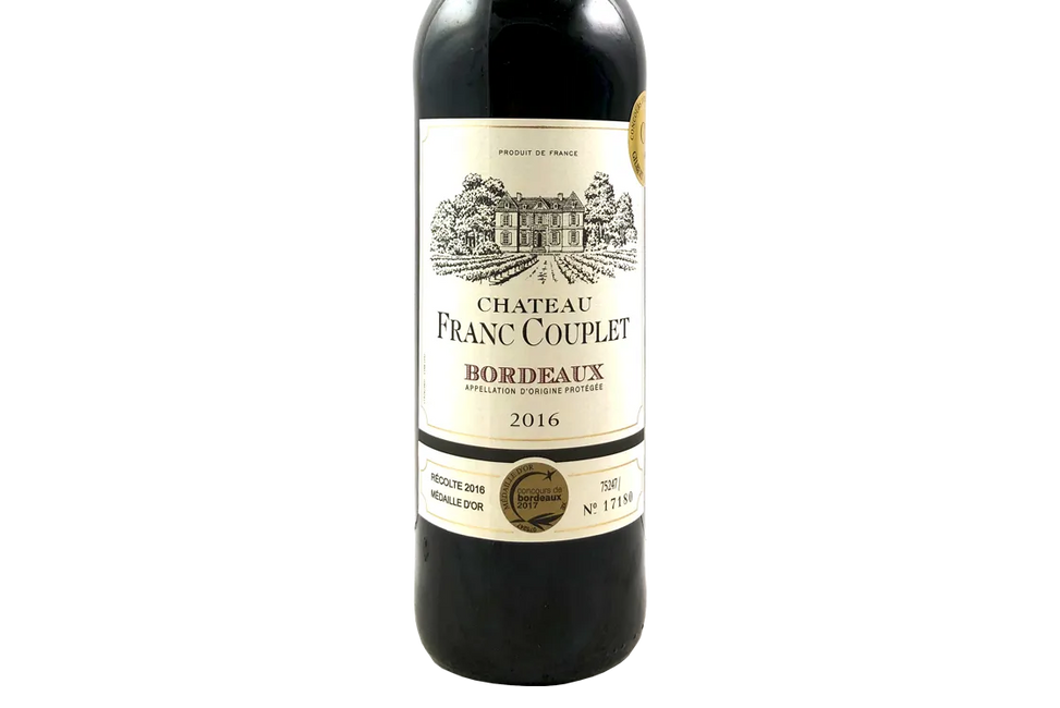 Château Franc Couplet Cuvée Privilege 2016 (France) - Brut - Black Market