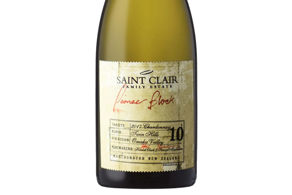 Saint Clair Pioneer Block 10 Twin Hills Marlborough Chardonnay 2017 - Chardonnay - Black Market