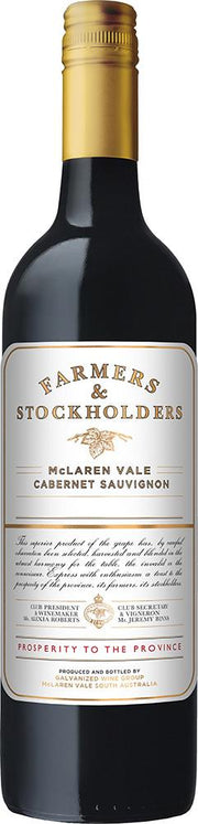 Farmers & Stockholders McLaren Vale Cabernet Sauvignon 2016 (Australia) - Cabernet Sauvignon - Black Market