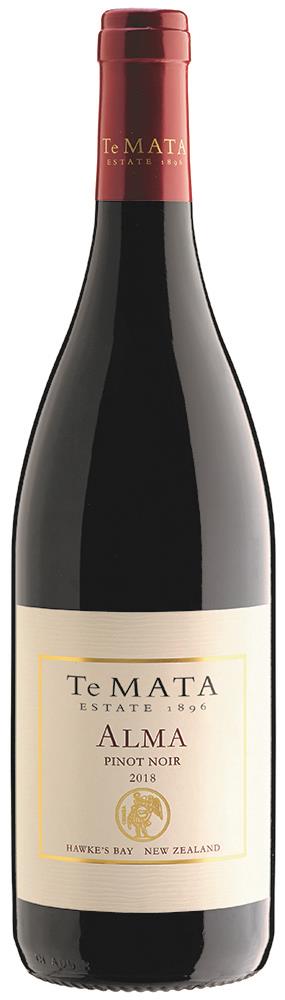 Te Mata Estate Alma Hawke's Bay Pinot Noir 2018 - Pinot Noir - Black Market