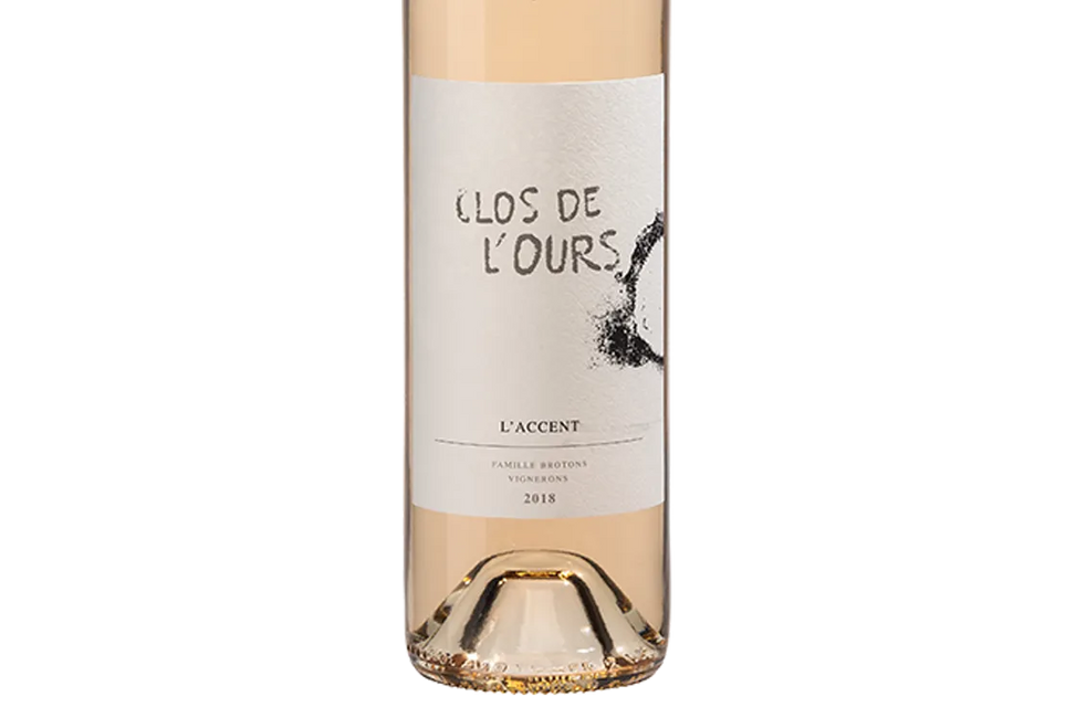 Clos de L'Ours L'Accent Rosé 2018 (France) - Cinsault Grenache - Black Market