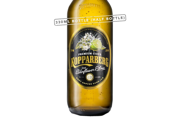 Kopparberg Elderflower & Lime Cider (330ml) - Cider - Black Market