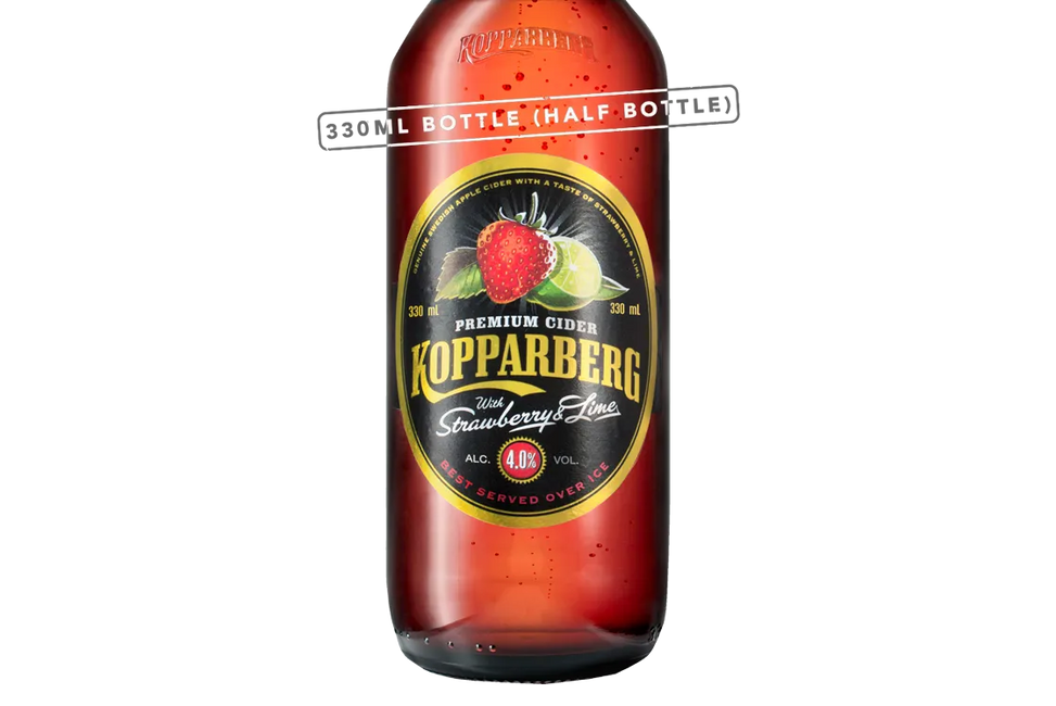 Kopparberg Strawberry & Lime Cider (330ml) - Cider - Black Market