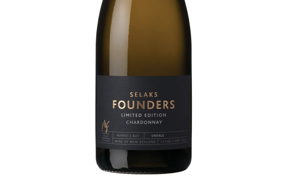 Selaks Founders Limited Edition Hawke's Bay Chardonnay 2018 - Chardonnay - Black Market