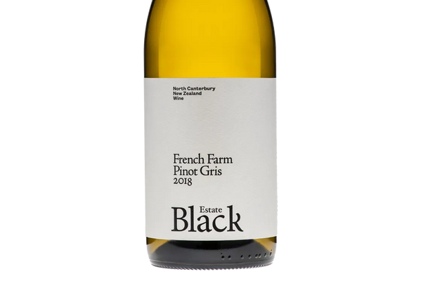 Black Estate French Farm Waipara Pinot Gris 2018 - Pinot Gris - Black Market