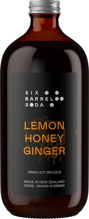 Six Barrel Soda Co. Lemon Honey Ginger Syrup (500ml) - Syrup - Black Market