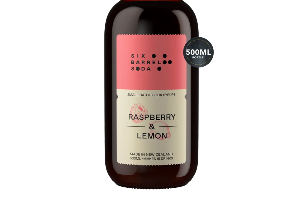 Six Barrel Soda Co. Raspberry & Lemon Syrup (500ml) - Syrup - Black Market