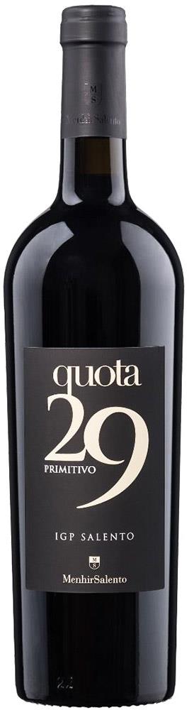 Cantine Menhir Quota 29 Primitivo 2018 (Italy) - Primitivo - Black Market
