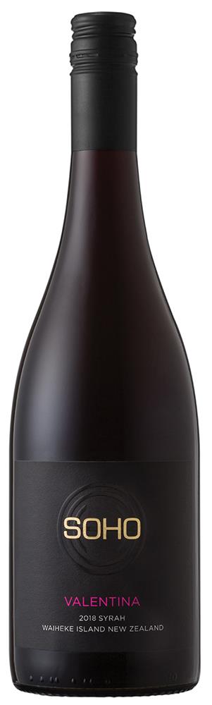 SOHO Valentina Waiheke Island Syrah 2018 - Syrah - Black Market