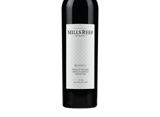 Mills Reef Reserve Gimblett Gravels Merlot Malbec 2018 - Merlot - Black Market