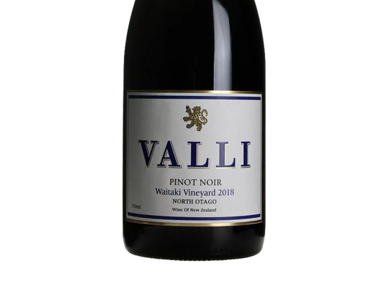 Valli Waitaki Vineyard North Otago Pinot Noir 2018 - Pinot Noir - Black Market