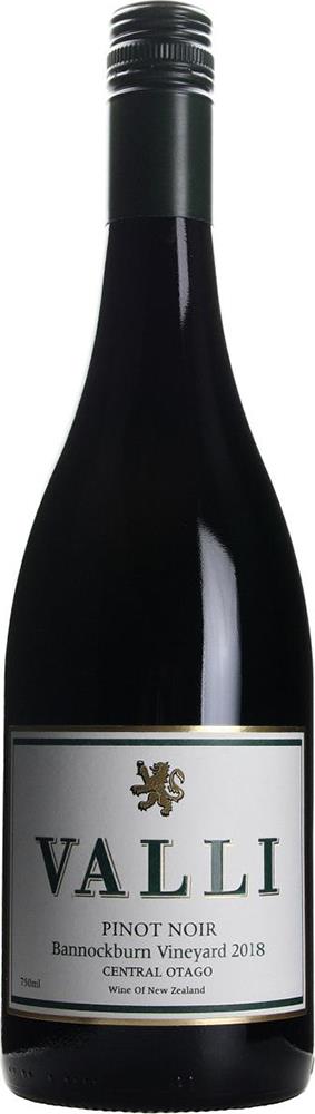Valli Bannockburn Vineyard Central Otago Pinot Noir 2018 - Pinot Noir - Black Market