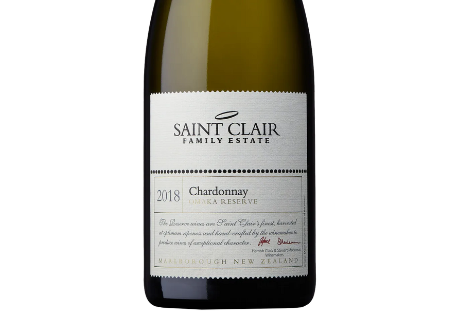 Saint Clair Omaka Reserve Marlborough Chardonnay 2018 - Chardonnay - Black Market