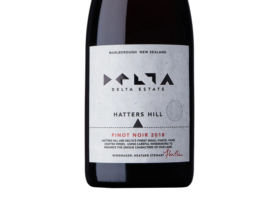 Delta Hatters Hill Single Vineyard Marlborough Pinot Noir 2018 - Pinot Noir - Black Market