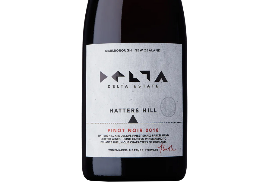 Delta Hatters Hill Single Vineyard Marlborough Pinot Noir 2018 - Pinot Noir - Black Market