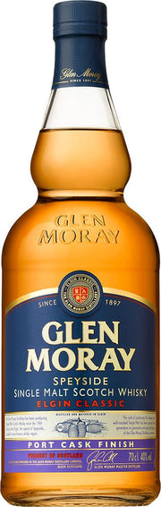 Glen Moray Classic Port Cask Finish Single Malt Scotch Whisky (700ml) - Whisky - Black Market