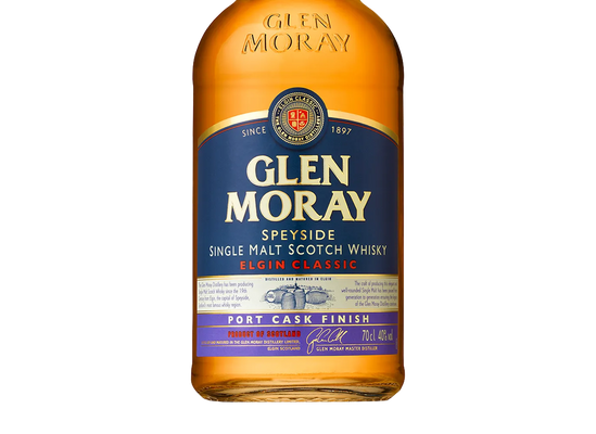Glen Moray Classic Port Cask Finish Single Malt Scotch Whisky (700ml) - Whisky - Black Market