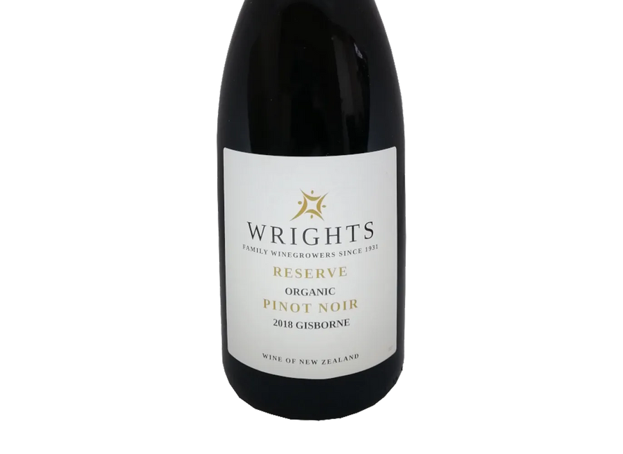 Wrights Reserve Gisborne Organic Pinot Noir 2018 - Pinot Noir - Black Market