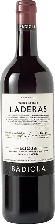 Badiola Tempranillo de Laderas Rioja 2018 (Spain) - Tempranillo - Black Market
