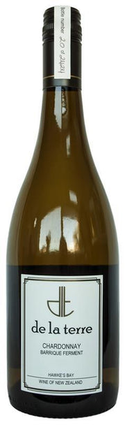 De La Terre Barrique Ferment Hawke's Bay Chardonnay 2018 - Chardonnay - Black Market