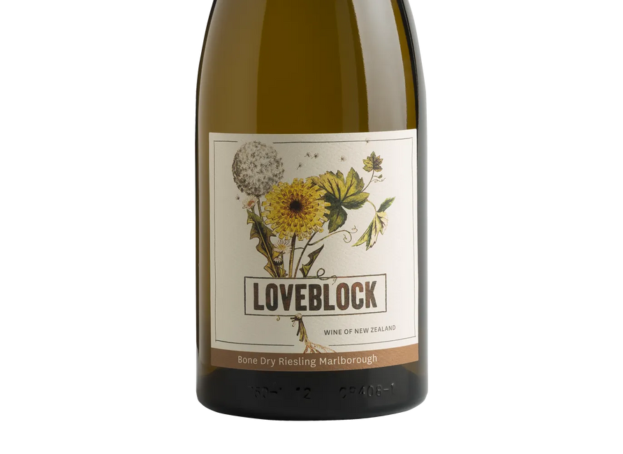 Loveblock Single Vineyard Marlborough Bone Dry Riesling 2020 - Riesling - Black Market