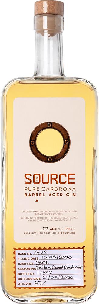 The Source Pure Cardrona Barrel Aged Pink Gin (750ml) - Gin - Black Market