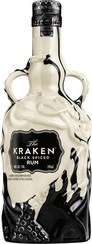 The Kraken Black Spiced Rum Ceramic Edition (700ml) (Black & White) - Rum - Black Market