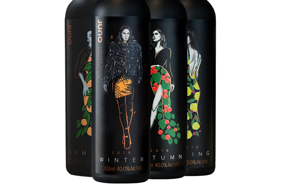 Juno Gin Four Seasons Gift Collection (200ml) - Mixed Case - Black Market