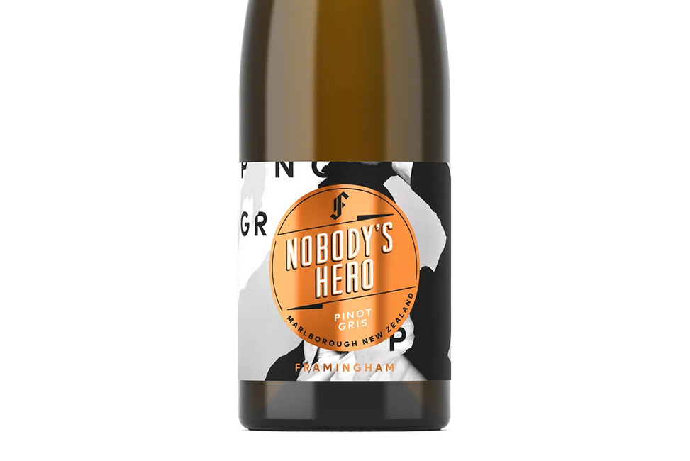 Framingham's 'Nobody's Hero' Marlborough Pinot Gris 2020 - Pinot Gris - Black Market