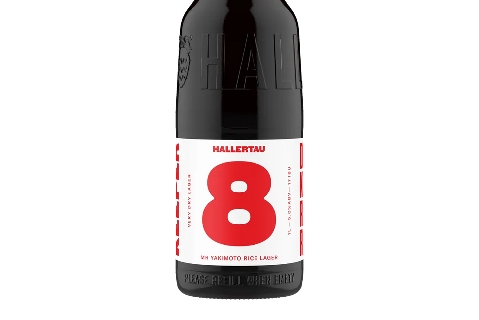 Hallertau 8 Mr Yakimoto Rice Lager (1L Keeper) - Beer - Black Market